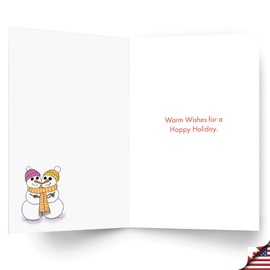 NobleWorks 12 Funny Christmas Cards w/5 x 7 Inch Envelopes (1 Design, 12 Each) - Best Way C8749XSG-B12x1