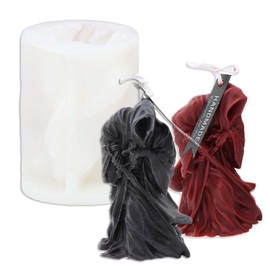 Tone Fun Death with a Knife Drawn Shape Candle Silicone Molds for Making Candle, Resin, Aromatherapy Candles, Handmade Wax Soap, Home Decor, Craft