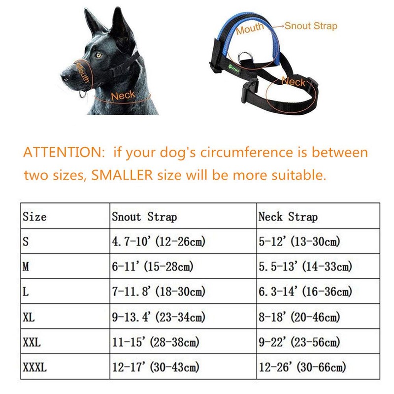 ILEPARK Nylon Muzzle to Prevent dogs Biting, Barking and Chewing,