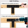 T Post Bracket 2PCS, T Flat Mending Plate for Wood