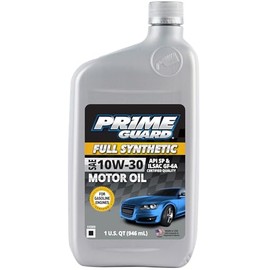 Prime Guard Full Synthetic SAE 10W-30 Motor Oil - 1 Quart (Pack of 6)