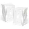 Petal Relief Design Classic Style White Modern Decorative Outlet Covers