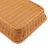 CHUIFAI Pack of 2 Poly Wicker Baskets, Rectangular, 35 x