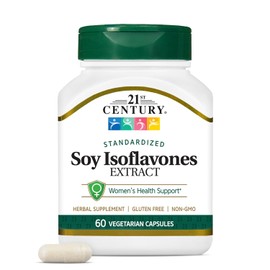 21st Century Soy Isoflavones Veg Capsules, 60 Count