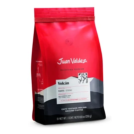Juan Valdez - Café Volcán, Intenso, Molido y Tostado de Colombia, Notas de Caramelo y Cacao, Selección Premium, 250g