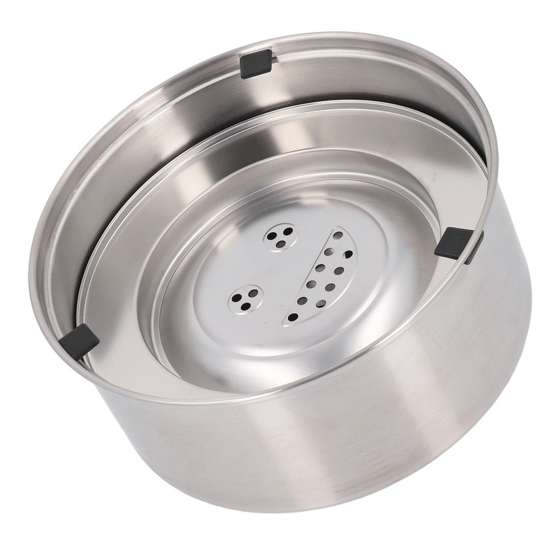 Dog Water Bowl Dispenser 304 Stainless Steel Spill Proof 3L