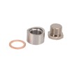 Oxygen Sensor Adapter Metal Mounting Bung Plug Gasket Fittings Auto