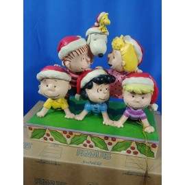 Jim Shore Peanuts 'Stacked with Friendship' Holiday Pyramid 6008953