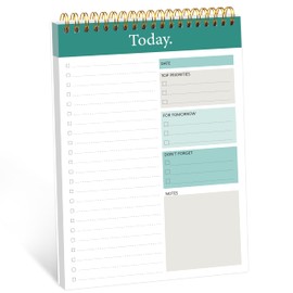GOLDPEI To Do List Notepad - Daily Planner Notepad Undated 52 Sheets Tear Off, 6.5" x 9.8" Planning Pad Checklist Productivity Note Pad for Work and Personal Organized