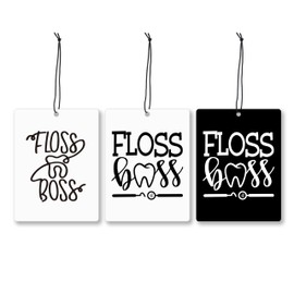 Mancheng-zi Funny Dental Gifts Car Air Freshener 3Pcs, Dental Hygienist Appreciation Gifts Air Freshener Hanging for Cars Closet Drawer or Books, Cute Funny Car Accessories Mirror Decor for Women