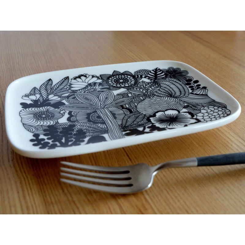 Marimekko 067845 090 Square Plate, 5.9 x 4.7 inches (15