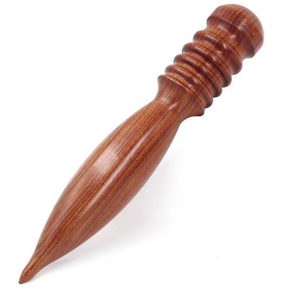 1pc Wood Leather Burnishing Tool, Leather Edge Burnisher Tool, Burnishing