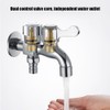 G1/2in Copper Electroplating Washing Machine Faucet Dual Use Water Tap