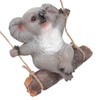 Swing Koala Sculpture Cartoon Synthetic Resin Animal Statues Decoration for