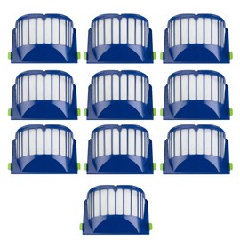 Robot Vacuum Replacement Parts Kit: 3 Filters, 3 Side Brushes, 2 Roller Brushes & Cleaning Tools for Roomba 600 Series (Model 610-695) (HEPA-Grade Replacement Filters*10, 10)