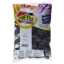 Tuftex Tuf-Tex 11" Black Latex Balloons