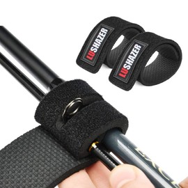 Fishing Rods Belt Stretchy Straps Tackle Ties Cable Holders Fit for Casting Rods, Spinning and Fly (5 Color, 10 pcs)