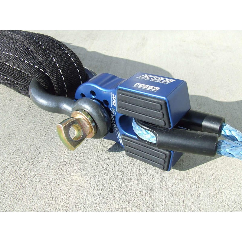 Factor 55 FLATLINK Winch Shackle Mount - Blue, Standard (00050-02)