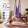 Aerial Yoga Stretch Strap for Home Fitness – Purple Nylon