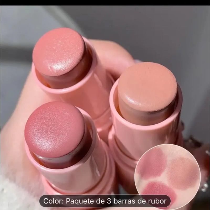 Rubor Barra Shaqinuo Set 3 Piezas Cremoso Mate Resistente Al
