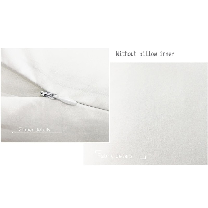Daesar Decorative Pillowcase Covers, Pillowcase Covers 4 Pack Black White