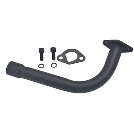 Upgrade Exhaust Pipe with Muffler For Coleman Powersports CT200U BT200X CT200u-ex,212cc 196cc/6.5HP Go Kart and Gas Mini Bike Black