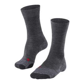 Falke TK2 Men's Hiking Trekking Socks with Merino Wool Blend Socks, 1 pair, grey, 42-43