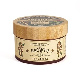 The Growth is On Organic Ginger Shampoo Bar, 4.05 oz, Natural Hair Growth Formula, Vegan
