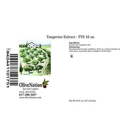 OliveNation Tangerine Extract, TTB-Approved for Brewing, Baking, Beverages, Frosting, Fillings, Ice Cream, Sugar Free, PG Free, Kosher, Vegan - 16 oz