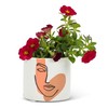 Abbott Collection Small Modern Face Planter-2.5" D