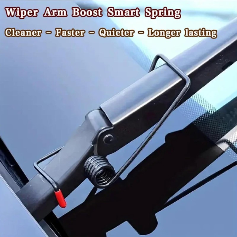 2Pcs Windshield Wiper Arm Pressure Spring Booster Set - Enhance