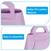 sourcing map 10Pcs PU Leather Purple Gift Boxes with Handles,