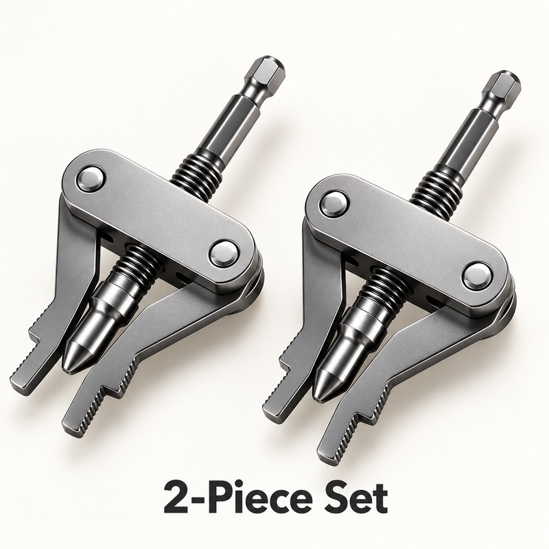 Universal Broken Pipe Extractor with Hex Shank, Drill-Powered Adjustable Plumbing