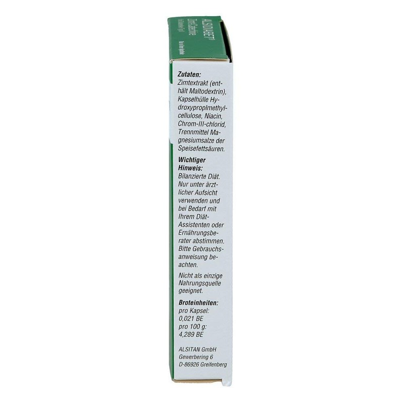 ALSIDIABET Cinnamon Catechine for Diab Type II Capsules Pack of