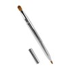 Quacc Double-ended Lip Makeup Brush, Retractable Lip Brush for Lipstick,