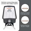 INFANS Baby Bassinet Bedside Crib, Newborn Sleeper w/Large Storage Basket,