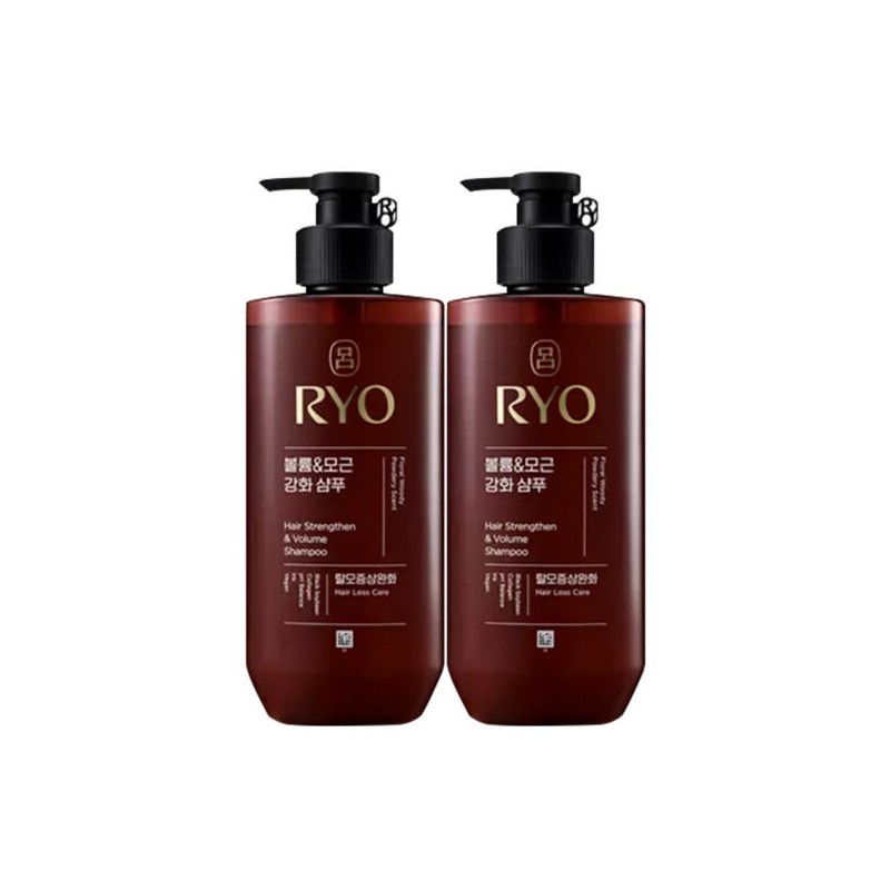 RYA 려 흑운 볼륨 모근강화 샴푸 480ml 2개/한방샴푸 Black Bean