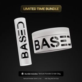 BASED Matte Texture Duo | Texture Powder + Texture Clay | Matte Finish & Strong Hold | Non-Toxic, High Performance | Limited Time Bundle