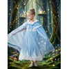 PURFEEL Girls Luxurious Velvet Snowflake Cape Kids Princess Hooded Cloak