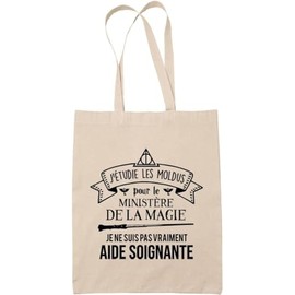 Planetee Tote Bag Tasche mit den beigen Moldus, zur Pflege