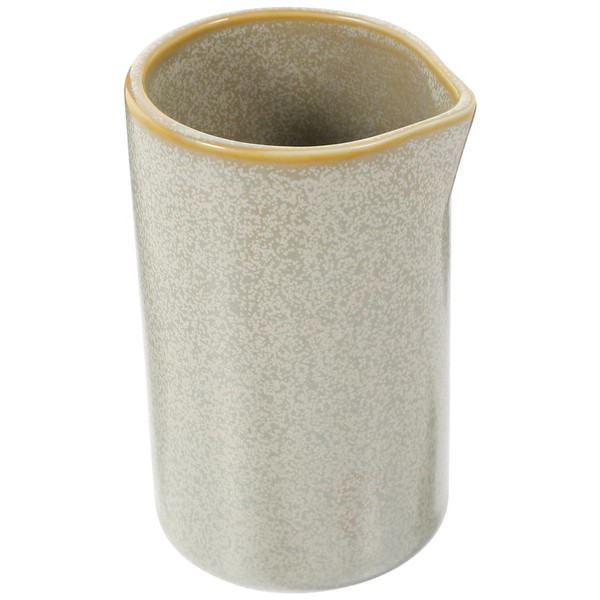 Operitacx Ceramic Milk Dispenser with Unique Spout Tiny Kitchen Kettle