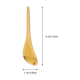 SHERCHPRY 1PC Horn Guasha Massage Tool Gua Sha Board Facial Massage Board Natural Ox Horn Plate Scraping Use for Spa Eyes Back Legs Arms Neck (Random Color)