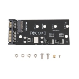 EMSea 1 x M.2 SATA Adapter Raiser B + M Key M.2 NGFF SSD to 2.5 SATA3 Adapter Card M.2 to SATA Adapter for 2242 2260 2280 M.2 NGFF SSD