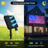 Green Convenience American Flag Lights with 420 LED String Light,2-in-1