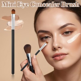 4 Pcs Flat Concealer Brush Eye Eyeshadow Primer Brush Small Blending Brushes Eyeshadow Applicator Brushes for Makeup Blending Powder Cream Highlight