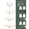 METWET Bathroom Light Fixtures, Brushed Gold Vanity Lights with Flared