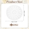 sourcing map 2 Pcs Lace Doilies for Tables, 14 Inch
