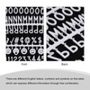 sourcing map Felt Board Letters, 510 Characters White 3/4" Letters