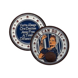 Patriotic Rosie AA Coin Sobriety Chip