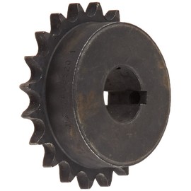 Martin Roller Chain Sprocket, Bored-to-Size, Type B Hub, Single Strand, 40 Chain Size, 0.5" Pitch, 20 Teeth, 1" Bore Dia., 3.457" OD, 2.625" Hub Dia., 0.284" Width